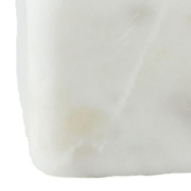 Creative Co-Op Square White Marble Brass Spoon (Set of 2 Pieces) Bowl, 24 ounces - Image 4