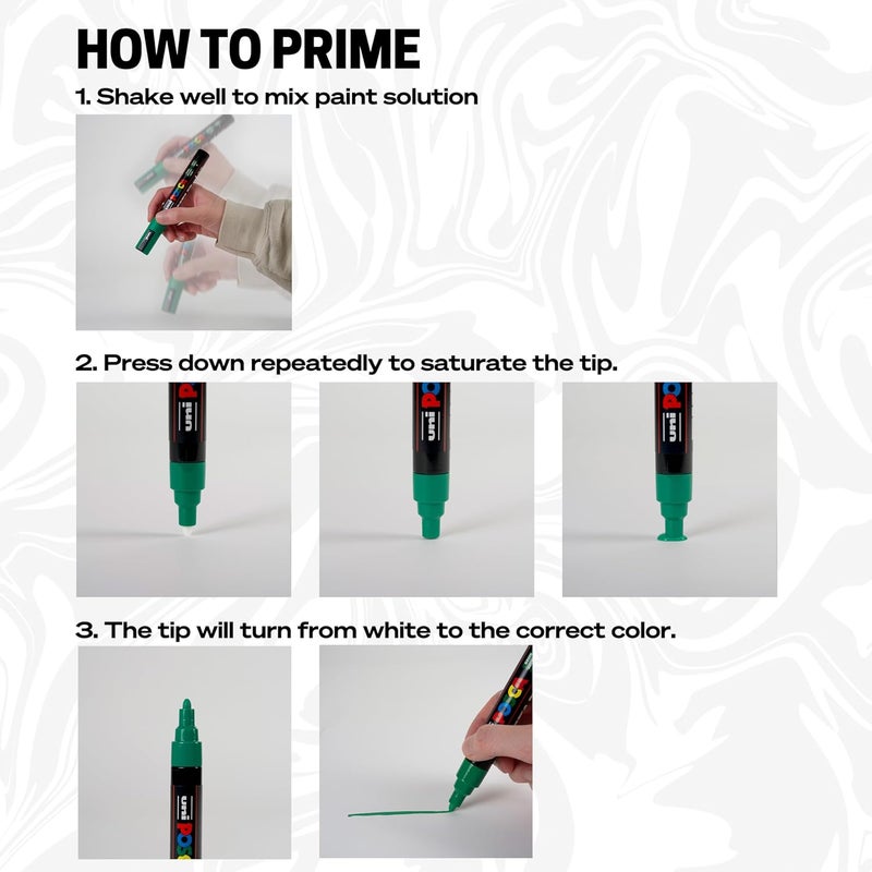 Posca Acrylic Liner Set - 8 Colors - Image 3