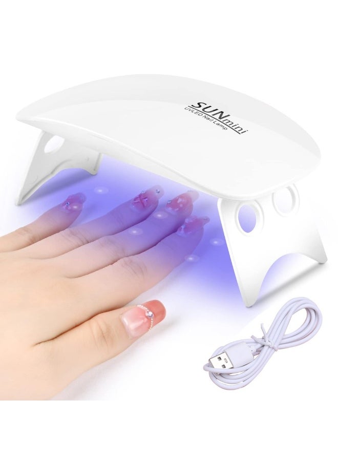ماركة غير محددة مصابيح أظافر LED صغيرة لتجفيف طلاء الجل - مجفف أظافر UV محمول، أداة وإكسسوار للعناية بالأظافر للنساء والفتيات  - Image 1