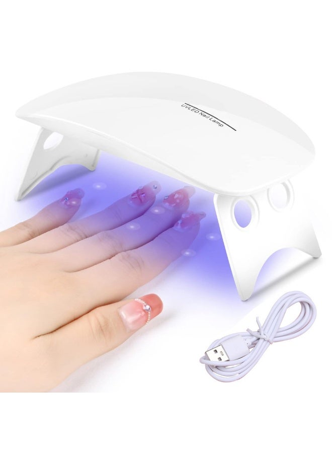 ماركة غير محددة مصابيح أظافر LED صغيرة لتجفيف طلاء الجل - مجفف أظافر UV محمول، أداة وإكسسوار للعناية بالأظافر للنساء والفتيات  - Image 1