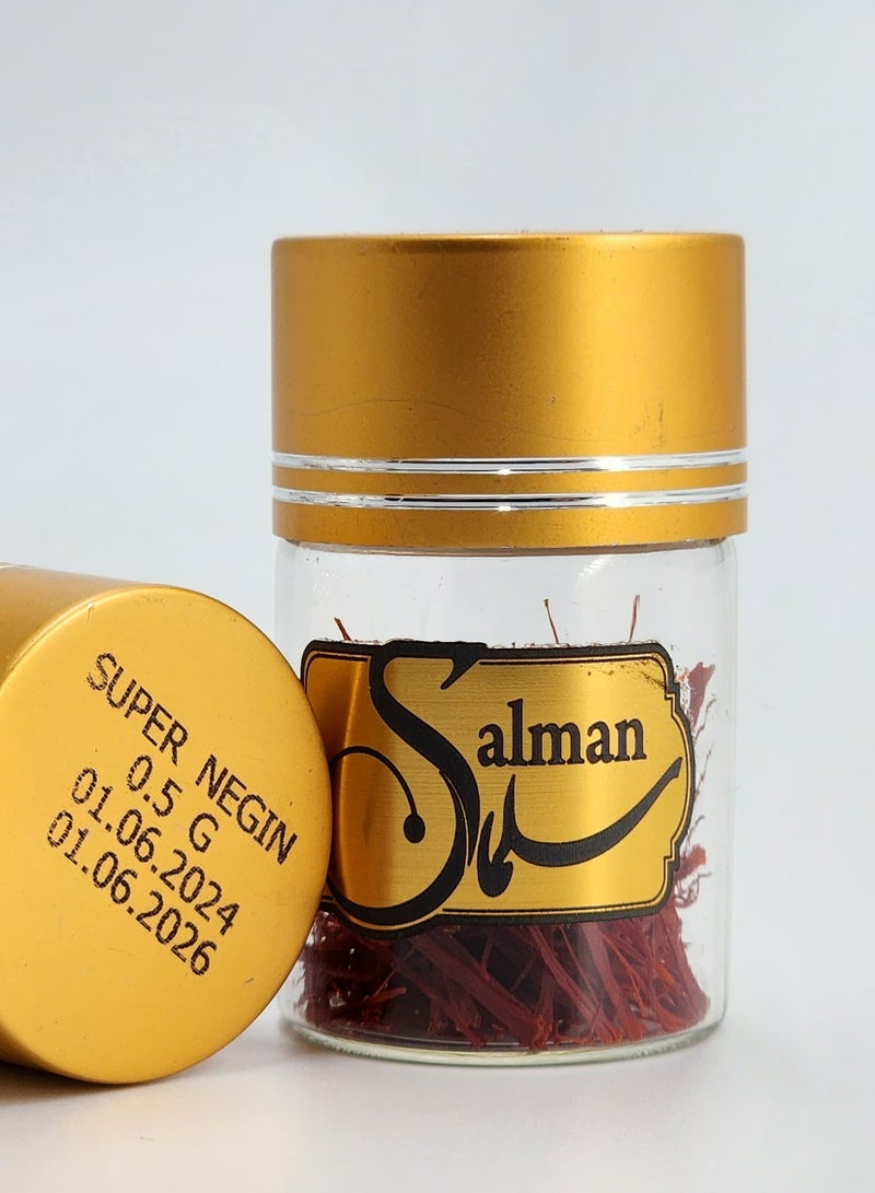 Salman Saffron - Premium Quality Super Negin Safron  0.5 gm and 1 gm bottle