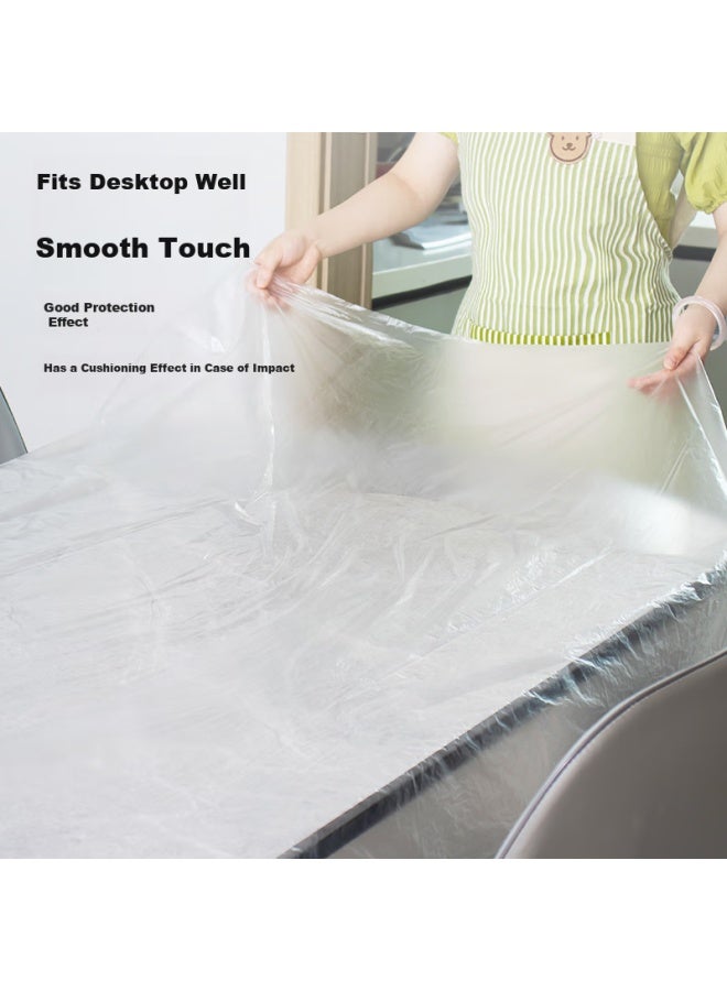 profit Lide Disposable Tablecloths, Thickened White Table Covers, 180cm*180cm*10 Pieces, Durable, Not Easily Torn, Plastic, Waterproof, And Oil-resistant - Image 2