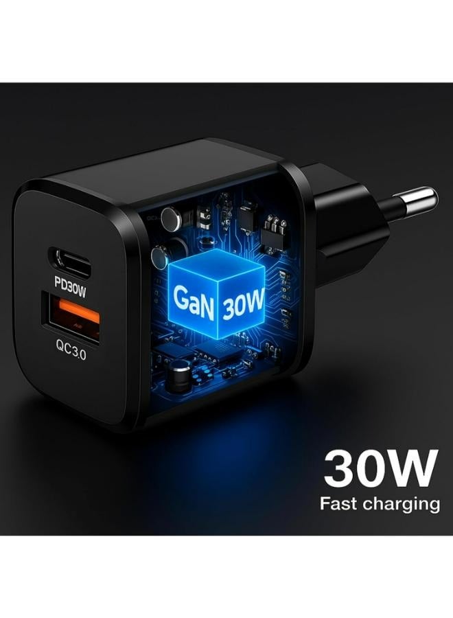 iLOCK 30W Dual Usb Fast Charger (USB-A & USB-C) | QC 3.0 Wall Charger | Compact - Image 4