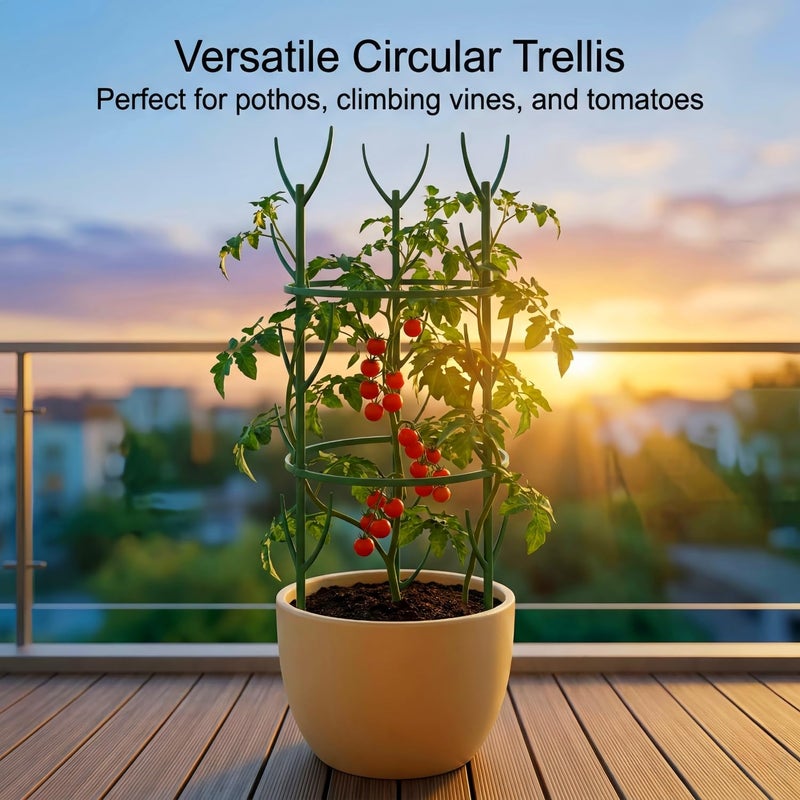 UniJoy 10-Pack Monstera Plant Support Stakes - Stackable Sticks for Indoor Plants up to 25" - Outdoor Garden Poles & Trellis with Tape & Twist Tie for Climbing Vines - Image 4