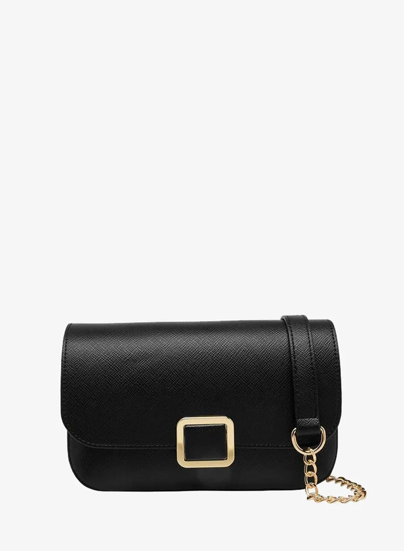 Flora Bella Textured Crossbody Bag with Detachable Chain Strap