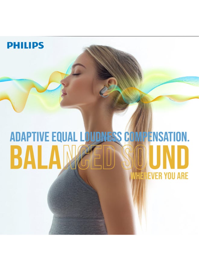 Philips TAT3708BK Open-Ear Wireless Sports Headphones – Secure Outdoor Fit, Awareness-Safe Premium Audio Black - Image 4