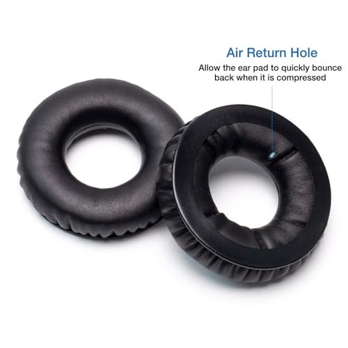 Voarmaks Rainbow Color Ear Pads Headband Cushion Kits Compatible with Sennheiser HD25 HD250BT HD25-ll HD25S Il HMD25 Headphone Foam Covers (Black Sets) - Image 3