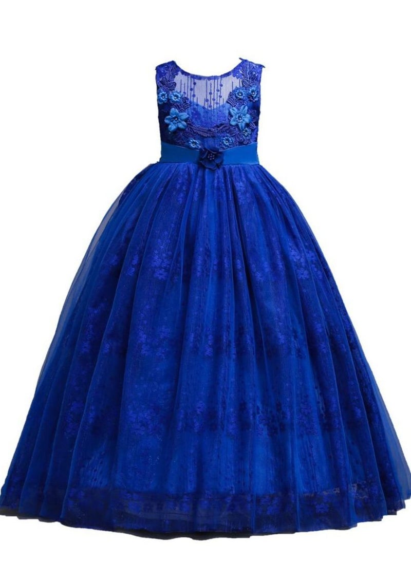 Summer Flower Dress Pageant Kids Dresses For Girls Clothes Princess's Girls Dresses for Party and Wedding Prom Blue - pzsku/Z0EB7F734BB9118CE8BBEZ/45/_/1645192182/4ac8d674-92c2-4d3d-b78d-53e28f759e02