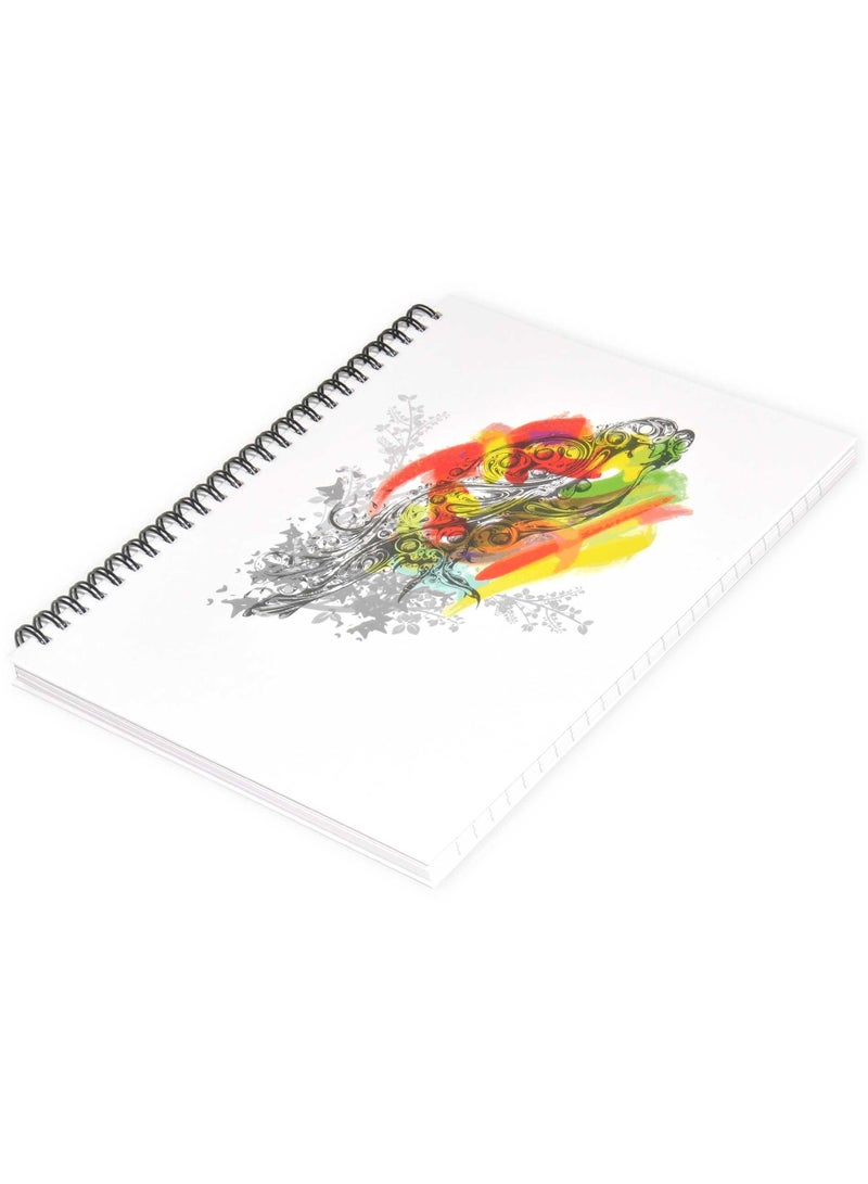 FIS LIGHT Pack of 5  Spiral Hard Cover Note Book 100 Sheets. Size : 9X7 Inches (22.86 X 20.32 CM) -LINBS971001306 - Image 4