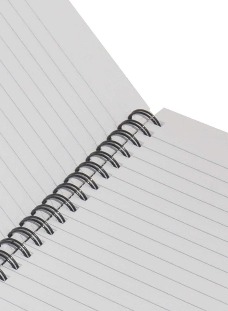 FIS LIGHT Pack of 5  Spiral Hard Cover Note Book 100 Sheets. Size : 9X7 Inches (22.86 X 20.32 CM) -LINBS971001306 - Image 2