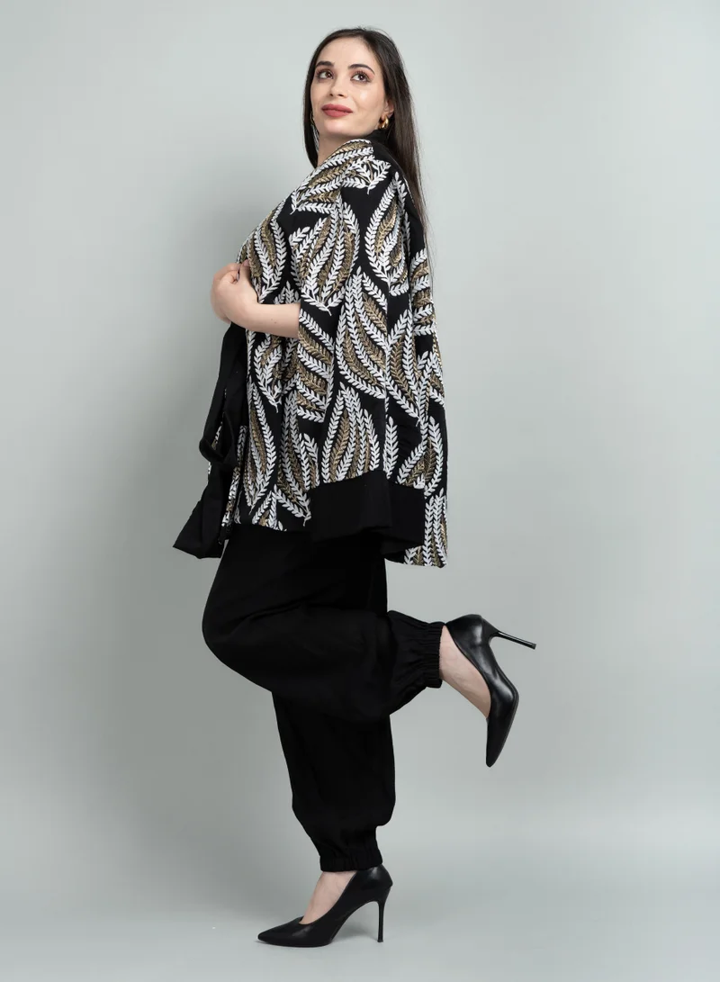 اكسا جلابية كويتي IK1602 اسود