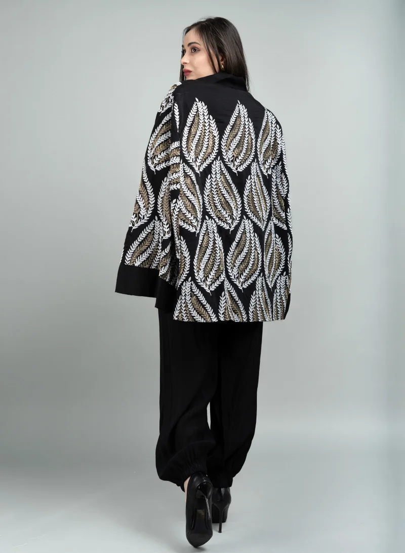 اكسا جلابية كويتي IK1602 اسود