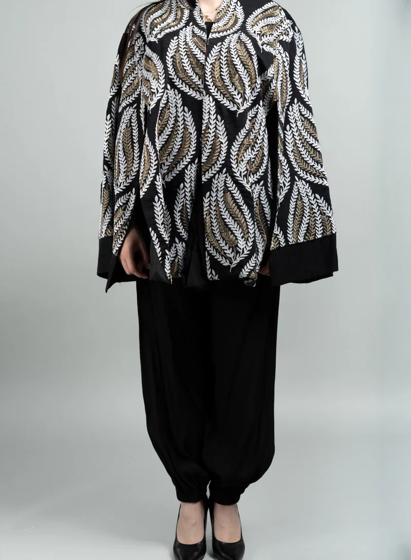 اكسا جلابية كويتي IK1602 اسود