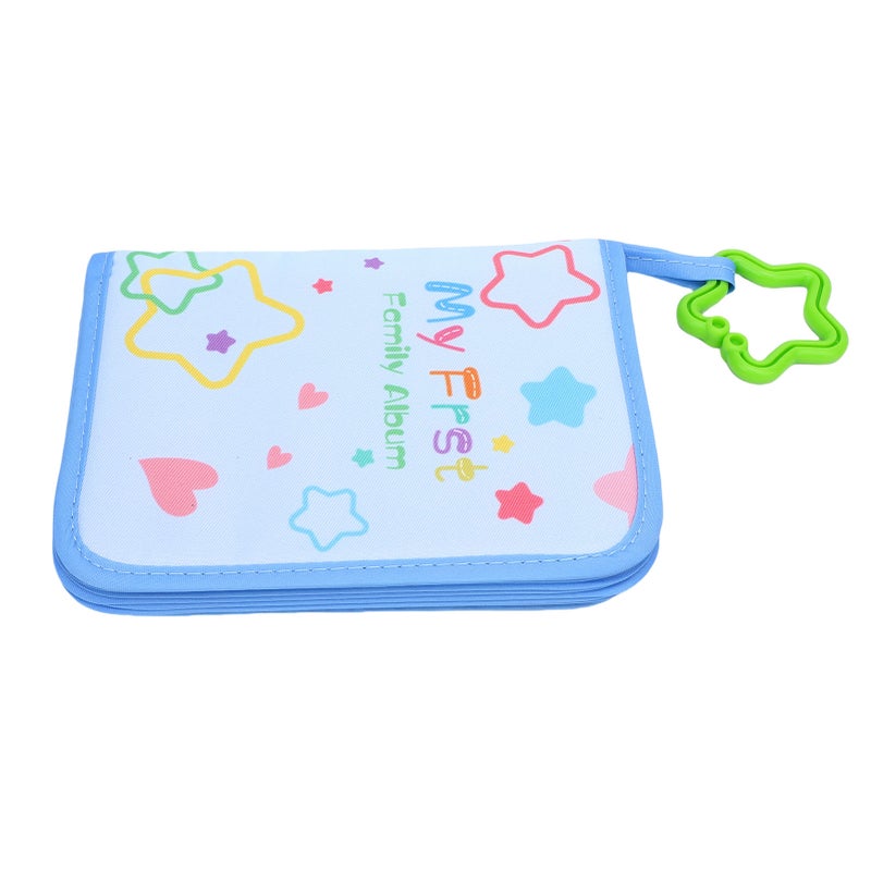 My First Photo Album Soft Cloth Baby Photo Book with Safe Mirror Holds 17 4x6 Inch Pictures - Image 2