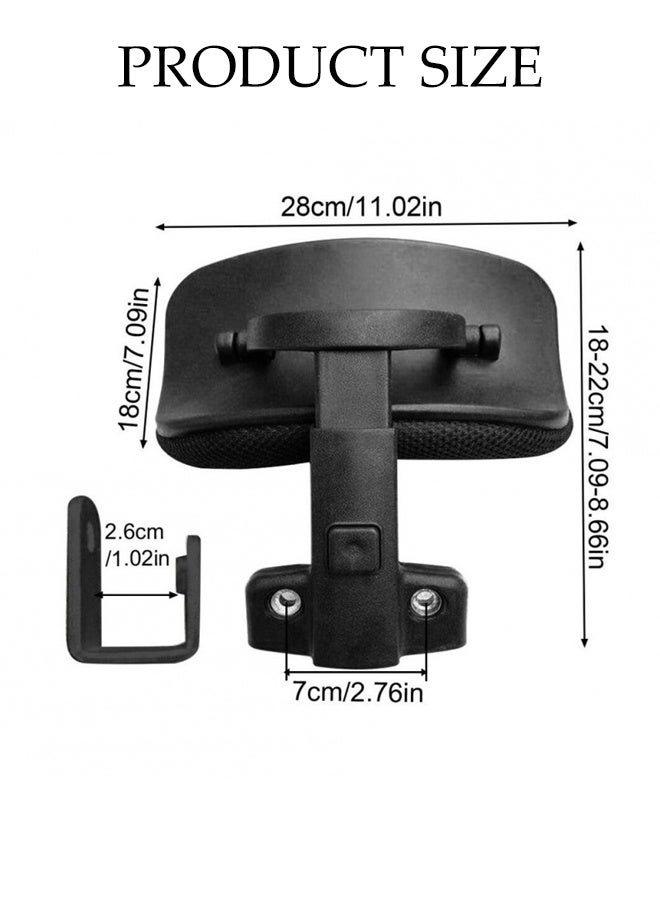 DUNISO Computer chair headrest,Adjustable Height & Angle,Easy Installation,Ergonomic Neck Support Cushion for Office Chair and Gaming Chairs - Image 2