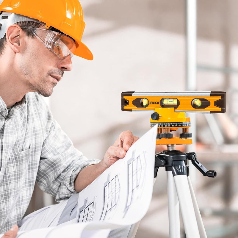 INGCO INGCO Magnetic Mini Spirit Level with 3 Bubble Leveller 4590180 for Levelling Furniture Construction - Image 5
