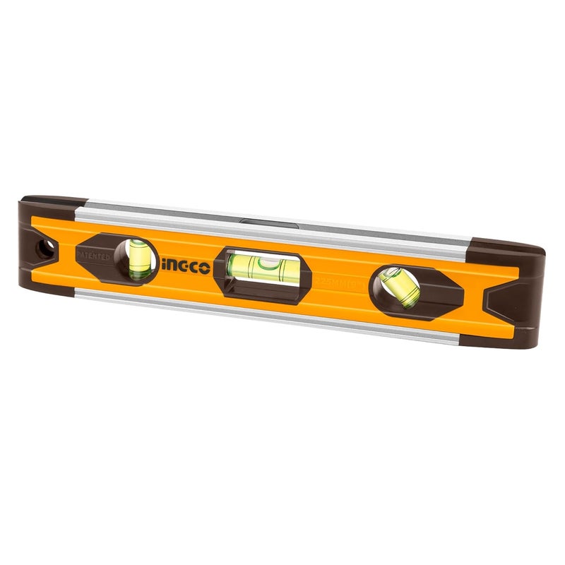 INGCO INGCO Magnetic Mini Spirit Level with 3 Bubble Leveller 4590180 for Levelling Furniture Construction - Image 1