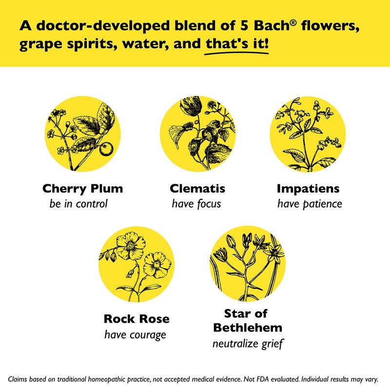 RESCUE Bach RESCUE REMEDY Spray 20mL, Natural Stress Relief, Homeopathic Flower Essence, Vegan, Gluten & Sugar-Free, Non-Habit Forming (Packaging May Vary) - Image 3