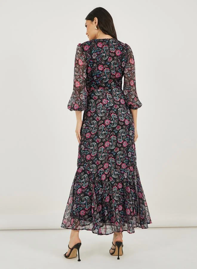 Styli Floral Print Dress