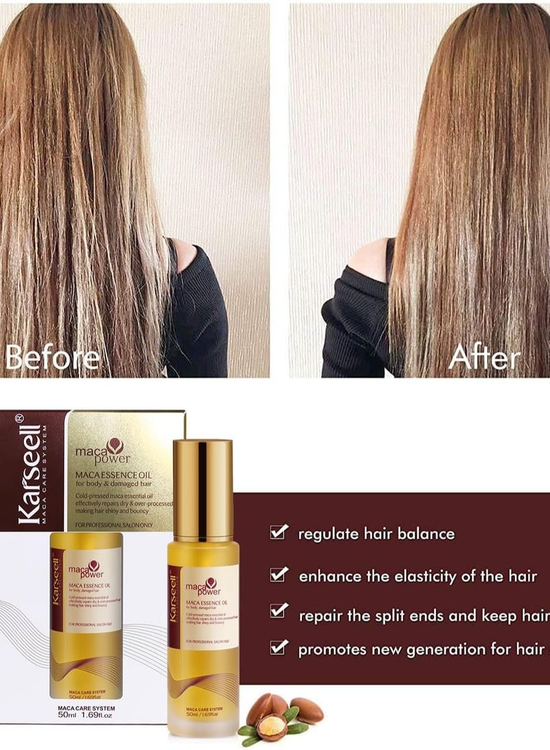 كارسيل زيت ايسنس بخلاصة الماكا للبشرة والشعر التالف من كارسيل، 50 مل - Image 4