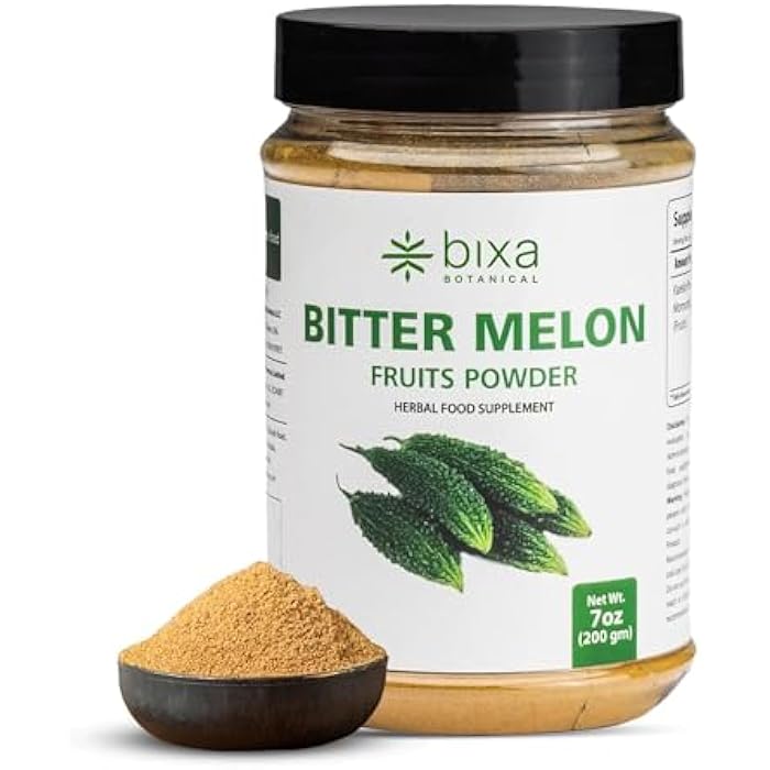bixa BOTANICAL Bitter Melon Powder (Karela Powder) | 200 Grams / 7 OZ | Gluten Free, Steam Treated, Vegan, 100% Pure. - Image 1