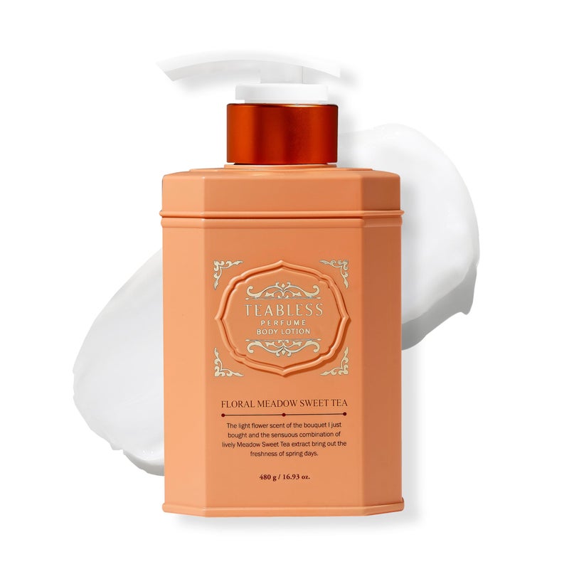 TEABLESS Floral Meadow Sweet Tea Perfumed Body Lotion, Daily Moisturizer, Body Lotion For Dry Skin & Sensitive Skin, Non-Greasy, Slow Aging, Jasmine Scent, Korean Skin Care - Image 1