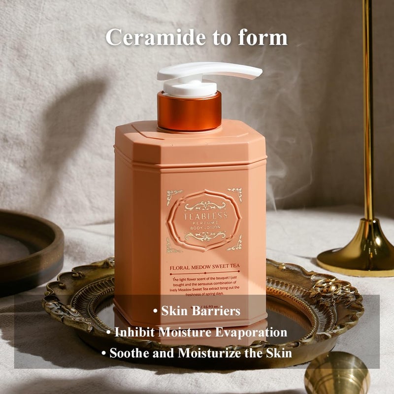 TEABLESS Floral Meadow Sweet Tea Perfumed Body Lotion, Daily Moisturizer, Body Lotion For Dry Skin & Sensitive Skin, Non-Greasy, Slow Aging, Jasmine Scent, Korean Skin Care - Image 5