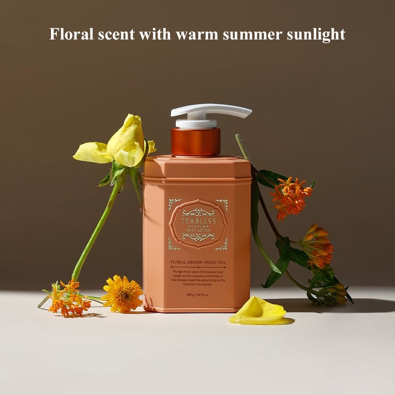 TEABLESS Floral Meadow Sweet Tea Perfumed Body Lotion, Daily Moisturizer, Body Lotion For Dry Skin & Sensitive Skin, Non-Greasy, Slow Aging, Jasmine Scent, Korean Skin Care - Image 2