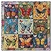 PPuzzling Vintage Butterfly Puzzles for Adults 1000 Pieces Colorful Patchwork Butterflies Jigsaw Puzzles Challenging Flower Puzzles as Wall Art Decor - Image 4