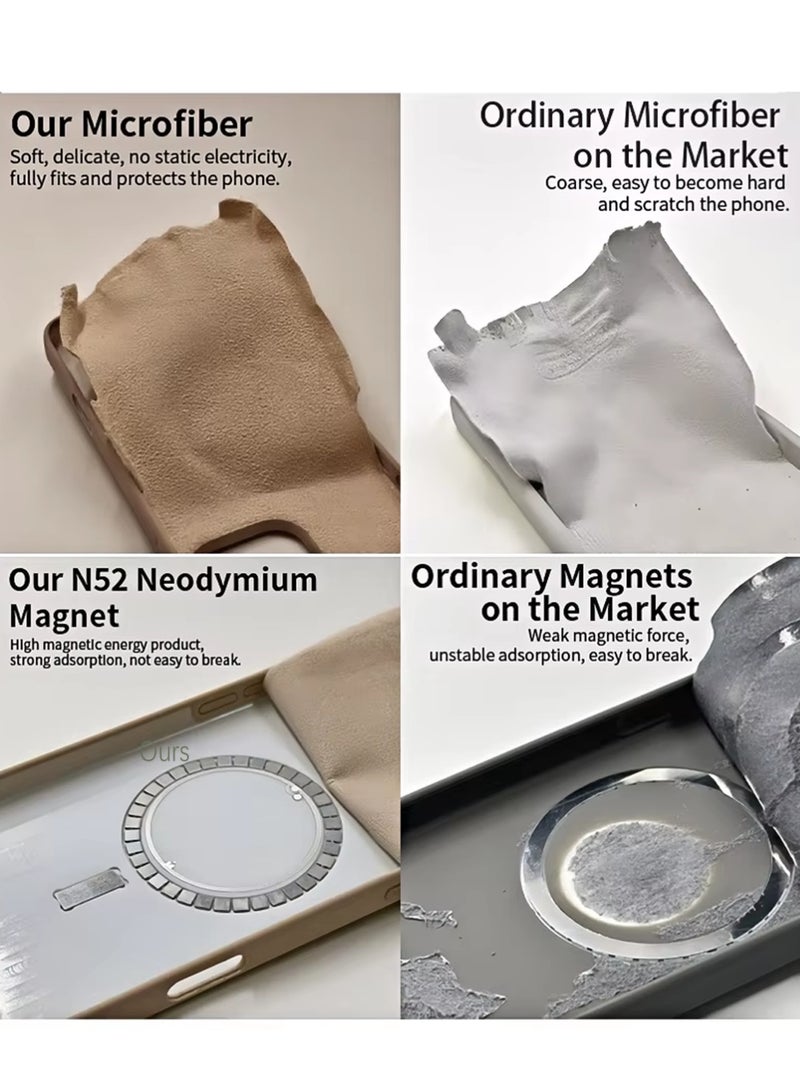 X-level Case for iPhone 17 Pro Max , Cover Compatible with MagSafe, Magnetic Back Shockproof Protection with Strong Magnet, Slim Thin Protection Phone Case for iPhone 17 Pro Max 5G (Off White) - Image 5