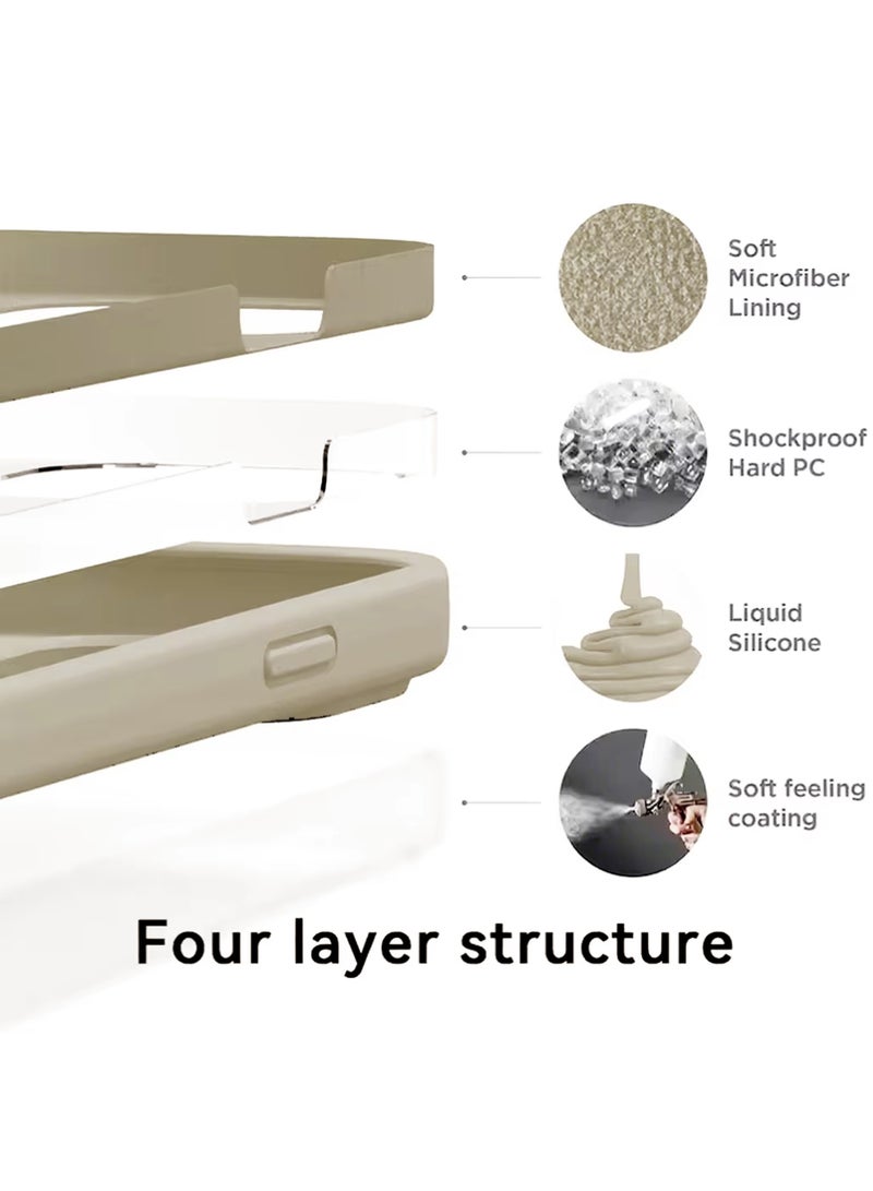 X-level Case for iPhone 17 Pro Max , Cover Compatible with MagSafe, Magnetic Back Shockproof Protection with Strong Magnet, Slim Thin Protection Phone Case for iPhone 17 Pro Max 5G (Off White) - Image 4