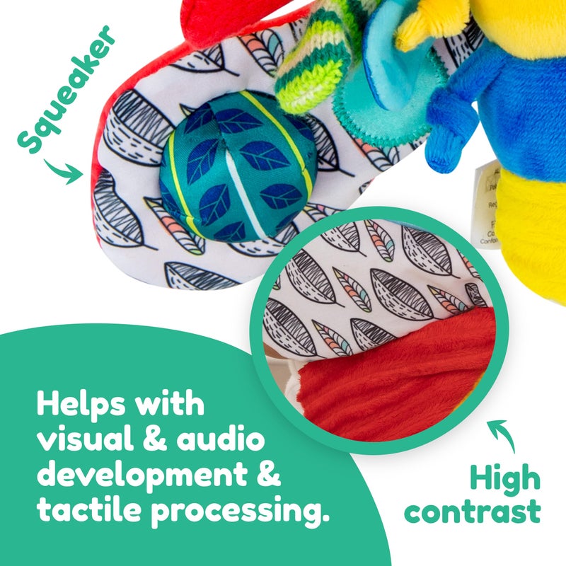 Lamaze Clip On Car Seat and Stroller Toy - Freddie the Firefly - Crinkle Car Seat Toys and Stroller Toys - Sensory Toys for Babies - Travel Toys for Car - Infant Toys Ages 0 Months and Up - Image 3