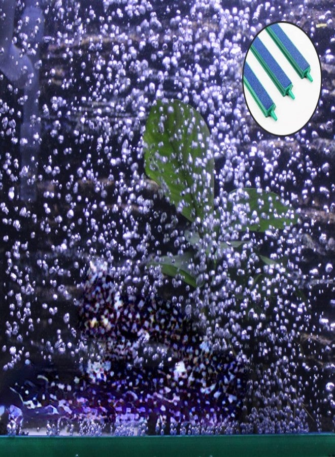 Saim Air Bubble Stone Hydroponic Fish Tank Air Stone Bubble Release Diffuser Bar for Fish Tank Aquarium Pump Green & Blue - 12 inch - Image 3