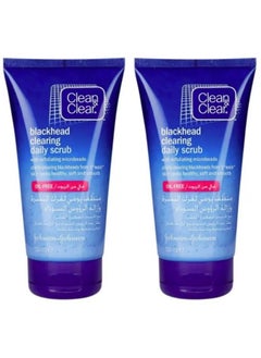 CLEAN & CLEAR قطعتين منظف يومي لفرك البشرة و ازالة الرؤوس السوداء 150 مل  - Image 1