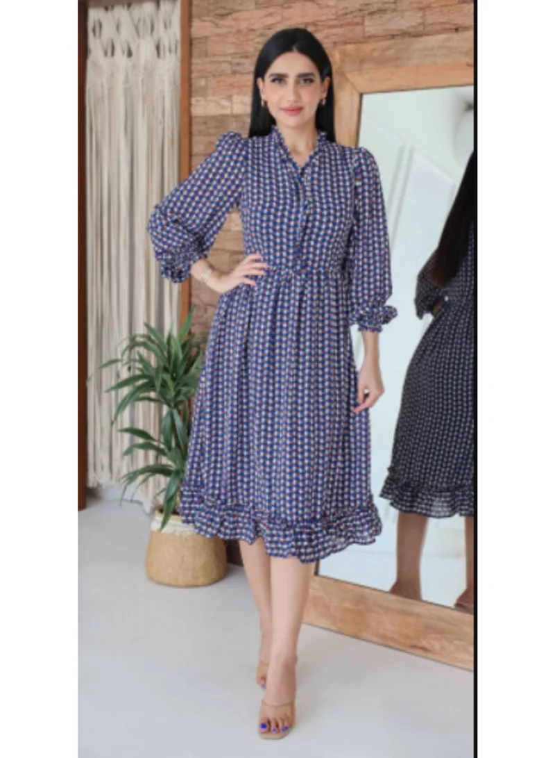 2TRENDY Ruffled‑Hem Midi Dress