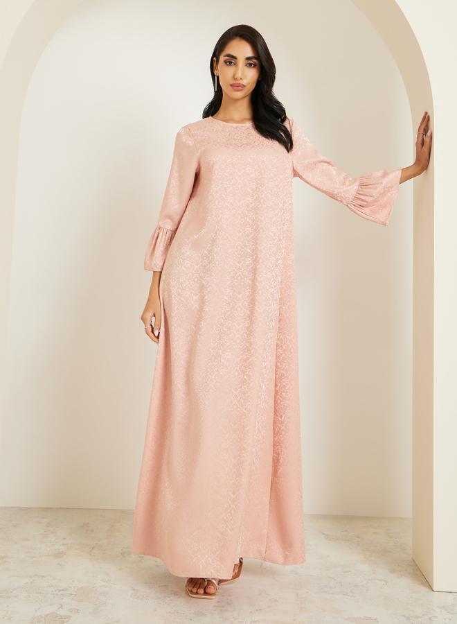 أميرة جلابية جاكار بأكمام واسعة - Image 3