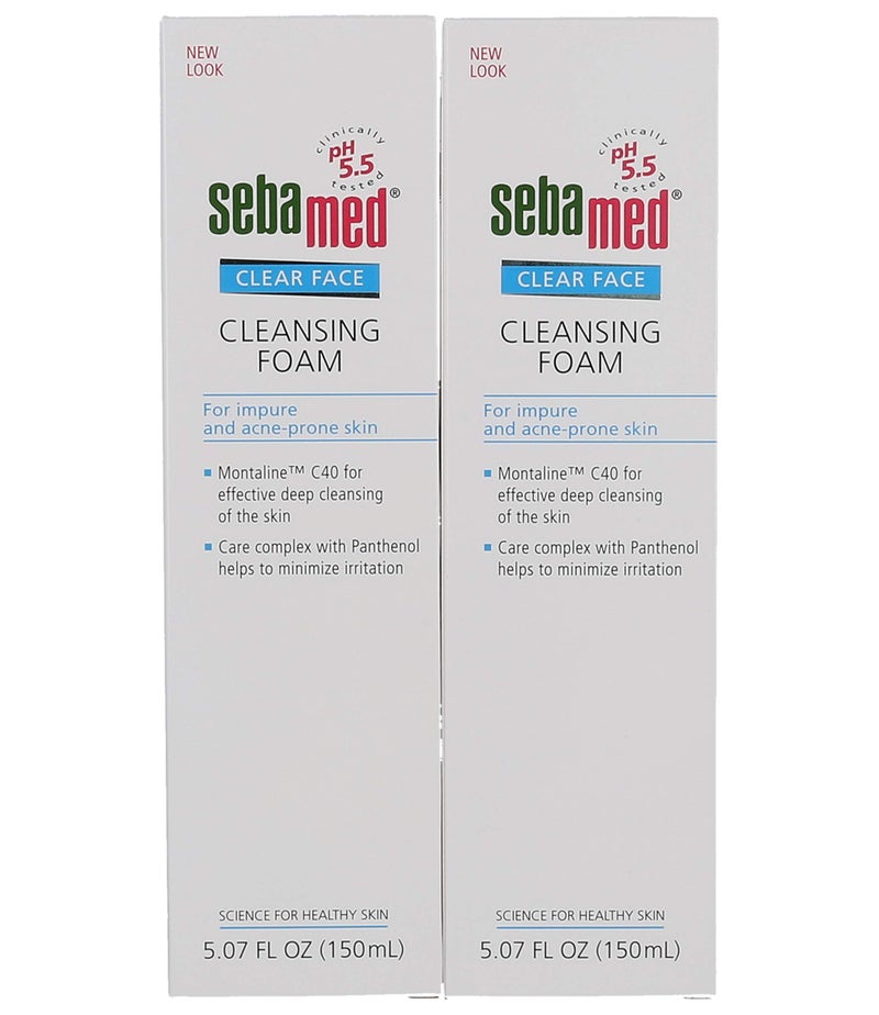 Sebamed Clear Face Cleansing Foam Gentle Face Wash for Impure Oily and Acne-prone Skin 5.07 Fluid Ounces (Pack of 2) - Image 3
