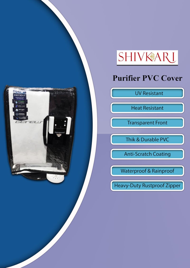 Shivkari Body Protective Cover for Eureka Forbes Aquaguard Geneus Mineral RO+MF Alkaline Water Purifier, RO+MF Model Waterproof & Dustproof Water Purifier RO Body Cover - Image 3