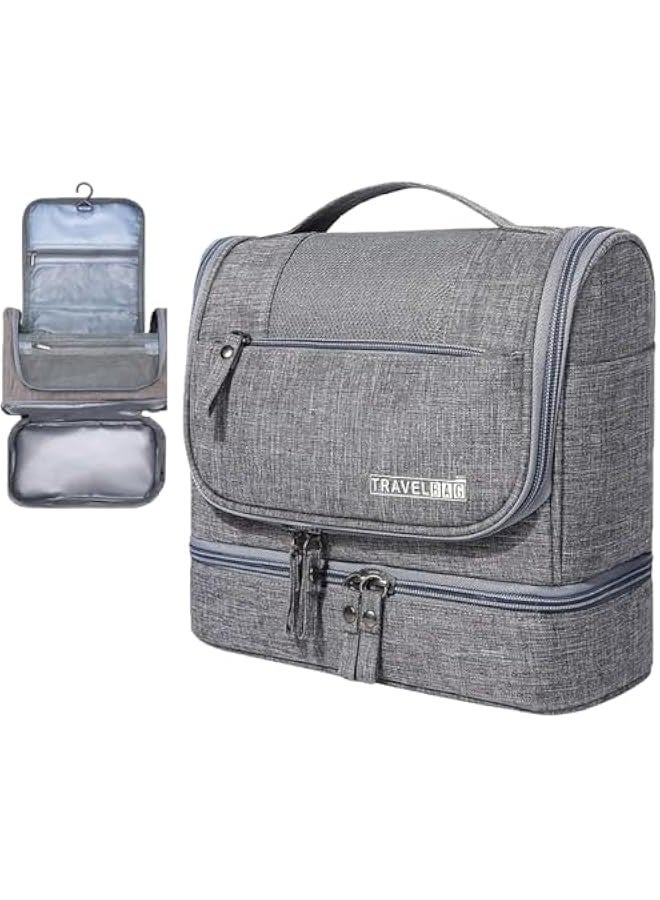 Hanging Travel Toiletry Bag, Multifunctional Dry and Wet Separation Toiletry Bag, Hanging Cosmetic Organizer Kit, Heavy-duty Zippers Waterproof Organizer for Women and Men - Image 1