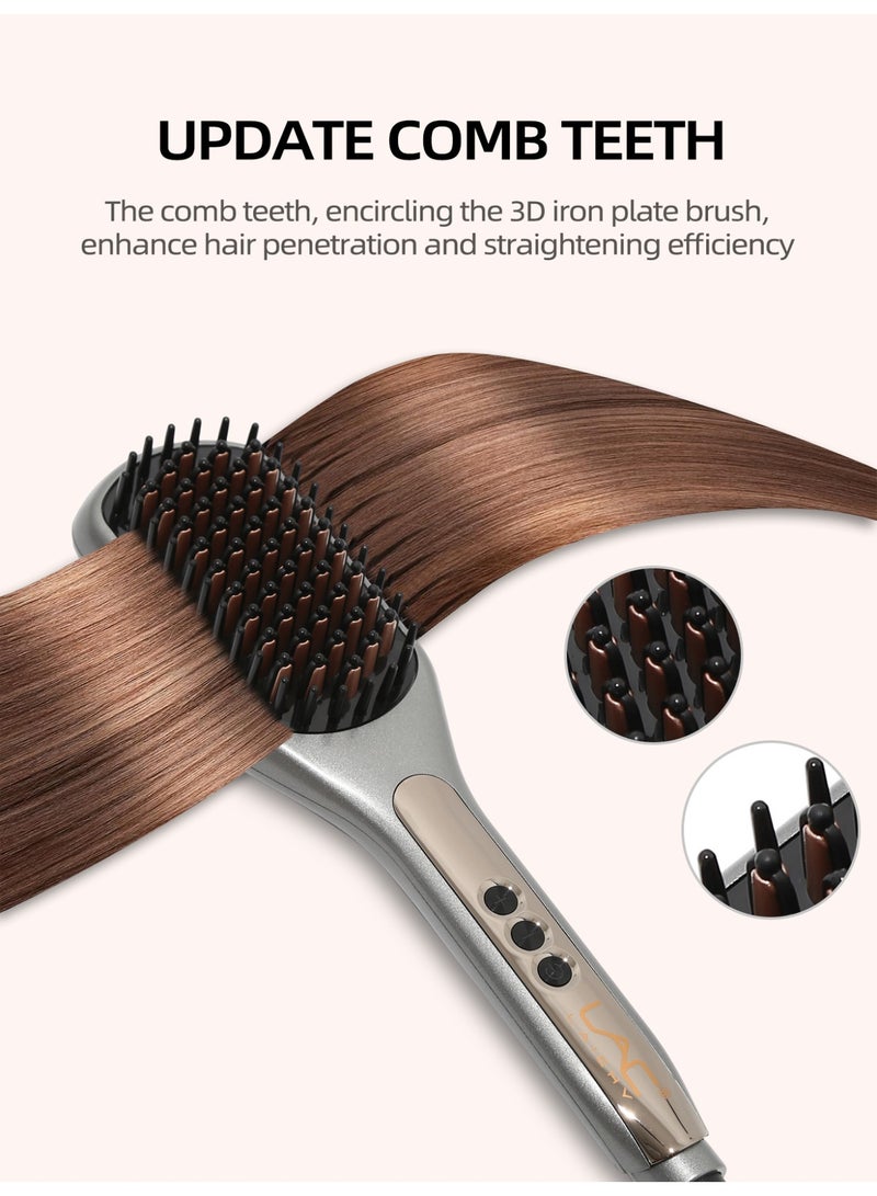 LAC LAICHY 3 In 1 Hair Straightener,hair Straightener Brush And Hair Curler Kit, 11 Heat Settings Adjustable Temperature,400-950°F Hair Styling Kit, L-43 - Image 5