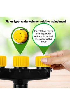 Generic Garden Porous Sprayer Atomizer Nozzles Sprinkler Adjustable Water Spray Range Multi-head Water Sprayer Sprinklers with 3 Nozzles(1-1.2 In) Sprayer Pump for Outdoor Lawn  - Image 3