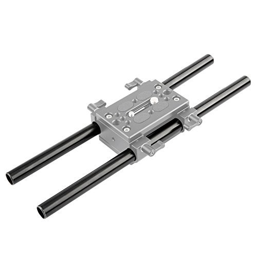 NICEYRIG 15mm Rod 16 Inch (40CM) Long for Shoulder Rig Rod Support System, Black Aluminum Alloy, Pack of 2-171 - Image 5