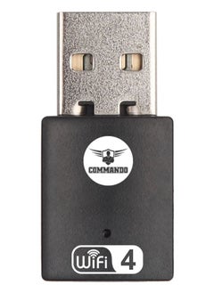 300Mbps Wireless USB Adapter Driver-Free - 802.11n, USB Network Adapter - Nano WiFi Adapter for Desktop PC, Plug and Play, High Security, Wider Coverage, Dual Internal Antenna - AIR-WA300