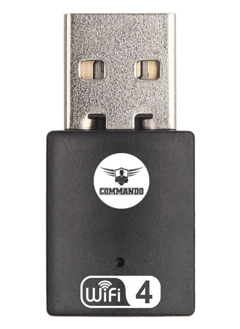 300Mbps Wireless USB Adapter Driver-Free - 802.11n, USB Network Adapter - Nano WiFi Adapter for Desktop PC, Plug and Play, High Security, Wider Coverage, Dual Internal Antenna - AIR-WA300
