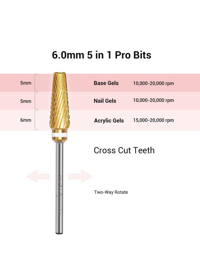 MelodySusie Upgrade 5 In 1 Nail Drill Bits 332 - Image 5