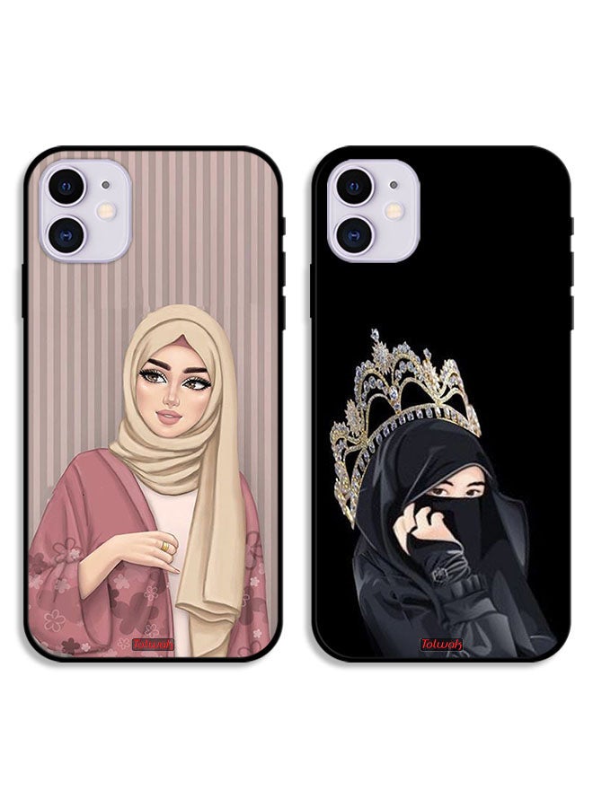 Tolwak حالتان لأغطية حماية آيفون 11 للبنات المحجبات - Image 1