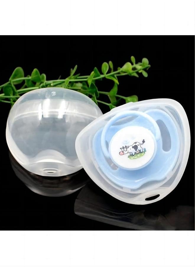 Ocean - Pack Of 5 Safe BPA Free Dummy Transparent Pacifier Case - Image 1
