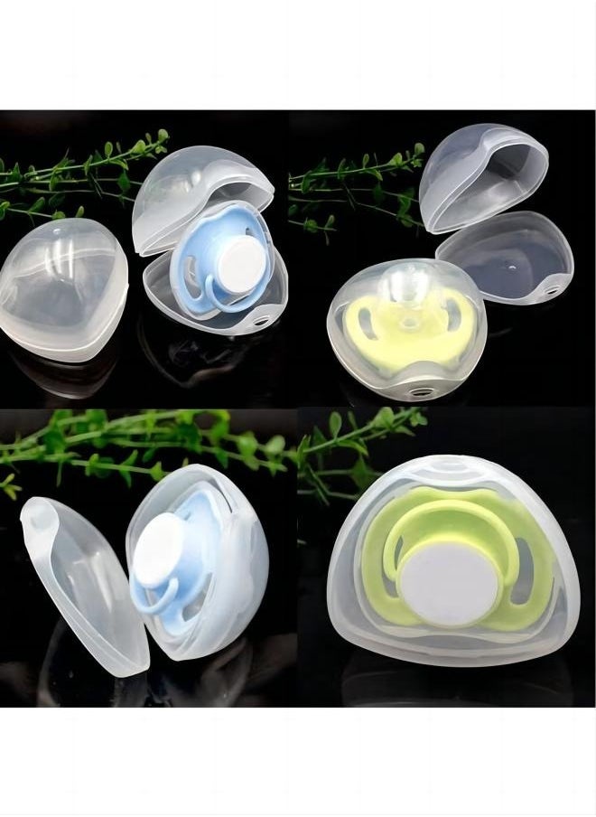 Ocean - Pack Of 5 Safe BPA Free Dummy Transparent Pacifier Case - Image 1
