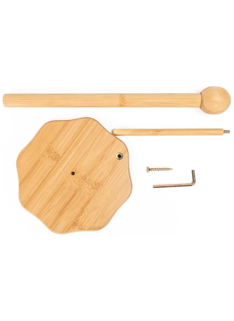 Casa Bella The Brand Bamboo Paper Towel Holder Natural Bamboo Wooden Countertop Vertical Kitchen Paper Roll Holder Non Slip Base Paper Towel Tissue Stand Tissue Holder for Kitchen Bedroom Living Room Toilet (Octagon Shape)  - Image 4