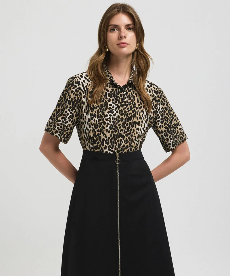 Ipekyol  Animal Print Color-Block Dress for Women | Best Price UAE